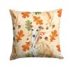 Fawn Greyhound Heirloom Fall Throw Pillow Decorative Indoor Outdoor Accent Cushion for Couch, Bed or Patio, 14Hx14W