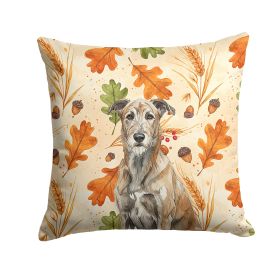 Brindle Irish Wolfhound Heirloom Fall Throw Pillow Decorative Indoor Outdoor Accent Cushion for Couch, Bed or Patio, 14Hx14W