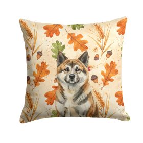 Brindle Akita Heirloom Fall Throw Pillow Decorative Indoor Outdoor Accent Cushion for Couch, Bed or Patio, 18Hx18W
