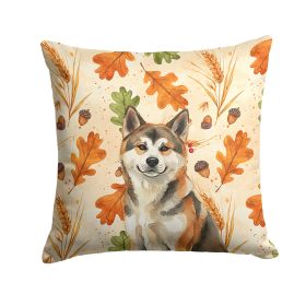 Sesame Akita Heirloom Fall Throw Pillow Decorative Indoor Outdoor Accent Cushion for Couch, Bed or Patio, 18Hx18W