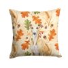 Fawn Whippet Heirloom Fall Throw Pillow Decorative Indoor Outdoor Accent Cushion for Couch, Bed or Patio, 14Hx14W