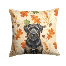 Brindle Bouvier des Flandres Heirloom Fall Throw Pillow Decorative Indoor Outdoor Accent Cushion for Couch, Bed or Patio, 14Hx14W