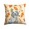 Blue Belton English Setter Heirloom Fall Throw Pillow Decorative Indoor Outdoor Accent Cushion for Couch, Bed or Patio, 14Hx14W