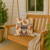 Chocolate Chihuahua Heirloom Fall Throw Pillow Decorative Indoor Outdoor Accent Cushion for Couch, Bed or Patio, 18Hx18W