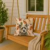 Cairn Terrier Heirloom Fall Throw Pillow Decorative Indoor Outdoor Accent Cushion for Couch, Bed or Patio, 18Hx18W