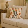 Grizzle Saluki Heirloom Fall Throw Pillow Decorative Indoor Outdoor Accent Cushion for Couch, Bed or Patio, 14Hx14W