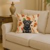 Brindle Bouvier des Flandres Heirloom Fall Throw Pillow Decorative Indoor Outdoor Accent Cushion for Couch, Bed or Patio, 14Hx14W