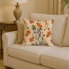 Brindle Whippet Heirloom Fall Throw Pillow Decorative Indoor Outdoor Accent Cushion for Couch, Bed or Patio, 14Hx14W