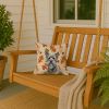 Gray Skye Terrier Heirloom Fall Throw Pillow Decorative Indoor Outdoor Accent Cushion for Couch, Bed or Patio, 14Hx14W
