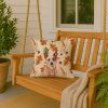 Red Heeler Australian Cattle Dog Heirloom Fall Throw Pillow Decorative Indoor Outdoor Accent Cushion for Couch, Bed or Patio, 18Hx18W