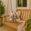 Dapple Dachshund Heirloom Fall Throw Pillow Decorative Indoor Outdoor Accent Cushion for Couch, Bed or Patio, 18Hx18W