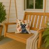 Black Miniature Schnauzer Heirloom Fall Throw Pillow Decorative Indoor Outdoor Accent Cushion for Couch, Bed or Patio, 14Hx14W