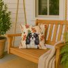 Tricolor Cavalier Spaniel Heirloom Fall Throw Pillow Decorative Indoor Outdoor Accent Cushion for Couch, Bed or Patio, 18Hx18W