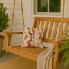 Red Whippet Heirloom Fall Throw Pillow Decorative Indoor Outdoor Accent Cushion for Couch, Bed or Patio, 14Hx14W