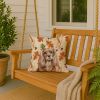 Ruby Cavalier Spaniel Heirloom Fall Throw Pillow Decorative Indoor Outdoor Accent Cushion for Couch, Bed or Patio, 18Hx18W