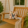 Boston Terrier Heirloom Fall Throw Pillow Decorative Indoor Outdoor Accent Cushion for Couch, Bed or Patio, 14Hx14W