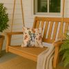 Grizzle Saluki Heirloom Fall Throw Pillow Decorative Indoor Outdoor Accent Cushion for Couch, Bed or Patio, 14Hx14W