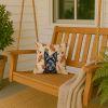 Black Skye Terrier Heirloom Fall Throw Pillow Decorative Indoor Outdoor Accent Cushion for Couch, Bed or Patio, 14Hx14W