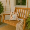 White Akita Heirloom Fall Throw Pillow Decorative Indoor Outdoor Accent Cushion for Couch, Bed or Patio, 14Hx14W