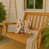 Grizzle Airedale Terrier Heirloom Fall Throw Pillow Decorative Indoor Outdoor Accent Cushion for Couch, Bed or Patio, 14Hx14W