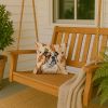 Brindle and White English Bulldog Heirloom Fall Throw Pillow Decorative Indoor Outdoor Accent Cushion for Couch, Bed or Patio, 14Hx14W