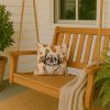Sable Pekingese Heirloom Fall Throw Pillow Decorative Indoor Outdoor Accent Cushion for Couch, Bed or Patio, 14Hx14W