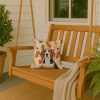 Beagle Heirloom Fall Throw Pillow Decorative Indoor Outdoor Accent Cushion for Couch, Bed or Patio, 14Hx14W