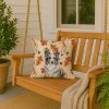 Border Collie Heirloom Fall Throw Pillow Decorative Indoor Outdoor Accent Cushion for Couch, Bed or Patio, 18Hx18W