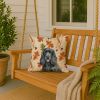 Black Cocker Spaniel Heirloom Fall Throw Pillow Decorative Indoor Outdoor Accent Cushion for Couch, Bed or Patio, 18Hx18W