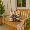 Black and Tan Dachshund Heirloom Fall Throw Pillow Decorative Indoor Outdoor Accent Cushion for Couch, Bed or Patio, 18Hx18W