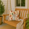 Borzoi Heirloom Fall Throw Pillow Decorative Indoor Outdoor Accent Cushion for Couch, Bed or Patio, 18Hx18W