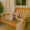 Black and Tan Lakeland Terrier Heirloom Fall Throw Pillow Decorative Indoor Outdoor Accent Cushion for Couch, Bed or Patio, 14Hx14W