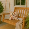 Red Italian Greyhound Heirloom Fall Throw Pillow Decorative Indoor Outdoor Accent Cushion for Couch, Bed or Patio, 14Hx14W