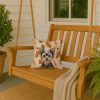 Black and Tan Yorkshire Terrier Heirloom Fall Throw Pillow Decorative Indoor Outdoor Accent Cushion for Couch, Bed or Patio, 14Hx14W