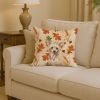 Hairless Palomino Chinese Crested Heirloom Fall Throw Pillow Decorative Indoor Outdoor Accent Cushion for Couch, Bed or Patio, 14Hx14W