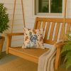 Blue Belton English Setter Heirloom Fall Throw Pillow Decorative Indoor Outdoor Accent Cushion for Couch, Bed or Patio, 14Hx14W