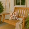Wire Fox Terrier Heirloom Fall Throw Pillow Decorative Indoor Outdoor Accent Cushion for Couch, Bed or Patio, 14Hx14W