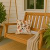 White and Tan Jack Russell Terrier Heirloom Fall Throw Pillow Decorative Indoor Outdoor Accent Cushion for Couch, Bed or Patio, 14Hx14W