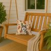 Sable and White Alaskan Malamute Heirloom Fall Throw Pillow Decorative Indoor Outdoor Accent Cushion for Couch, Bed or Patio, 14Hx14W