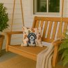 Portuguese Water Dog Heirloom Fall Throw Pillow Decorative Indoor Outdoor Accent Cushion for Couch, Bed or Patio, 14Hx14W