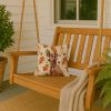 Red German Pinscher Heirloom Fall Throw Pillow Decorative Indoor Outdoor Accent Cushion for Couch, Bed or Patio, 14Hx14W