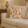 Fawn Greyhound Heirloom Fall Throw Pillow Decorative Indoor Outdoor Accent Cushion for Couch, Bed or Patio, 14Hx14W