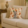 Brindle Irish Wolfhound Heirloom Fall Throw Pillow Decorative Indoor Outdoor Accent Cushion for Couch, Bed or Patio, 14Hx14W