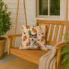 Sesame Akita Heirloom Fall Throw Pillow Decorative Indoor Outdoor Accent Cushion for Couch, Bed or Patio, 18Hx18W