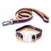 Adjustable High - quality Reflective print leash set  Durable Waterproof No - tangle Night walks Morning jogs Camping adventures Beach outings