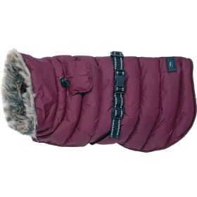 Alpine Extreme Weather Puffer Coat (Color: Burgundy, size: medium)